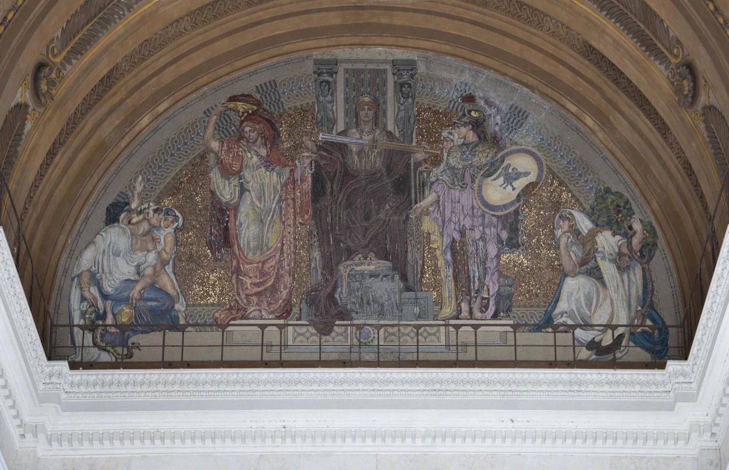 Propileo della Libertà nella Terrazza Italia del Vittoriano a Roma - Il Valore, La Legge, La Forza e La Pace